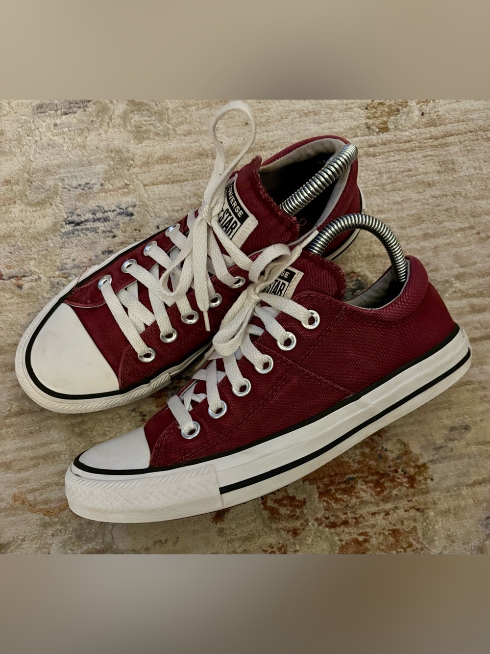 Converse All Star Burgundy Low Top Sneakers